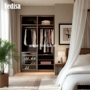 Classic Wooden Wardrobe Design for Elegant Interiors No-018