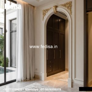 Modern Wardrobe Design with Glass and Wood No-024