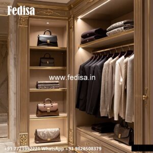 Elegant White Wardrobe Design Inspiration No-039