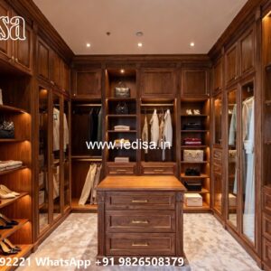Wardrobe Design with Stylish Handle Details No-066