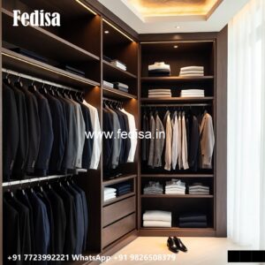 Modern Wardrobe Design with Elegant Lighting No-083