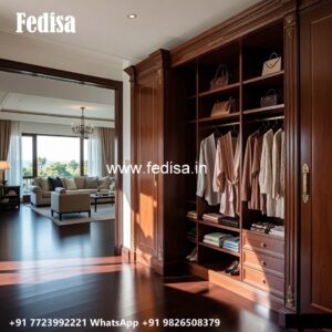 Sliding Wardrobe Design with Elegant Finish No-119