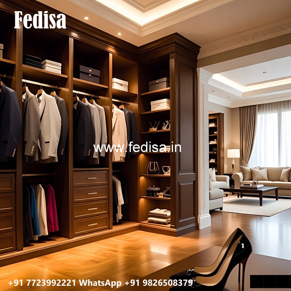 Contemporary Wardrobe Design with LED Features No-121