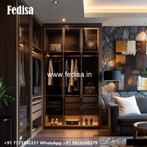 Wardrobe Design with Luxury Wooden Finish No-125