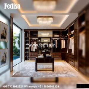Premium Wardrobe Design with Glass Finish No-137