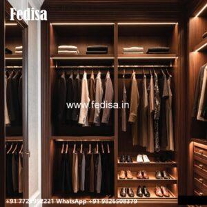 Modern Sliding Wardrobe Design with Mirrors No-140