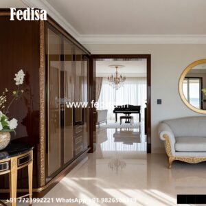 Modern Wardrobe Design with Custom Features No-149