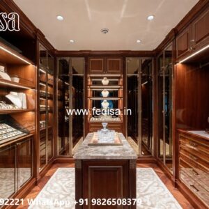 Elegant Wardrobe Design with Hidden Compartments No-161