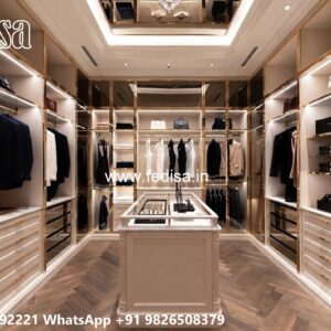 Stylish Wardrobe Design with Mirror Doors No-162