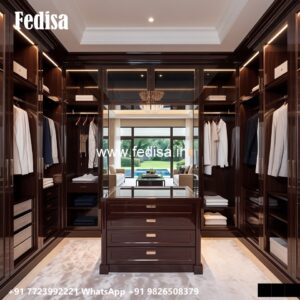 Modern Wardrobe Design with Sliding Glass Doors No-183