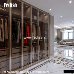 Stylish Wardrobe Design with Decorative Finish No-190
