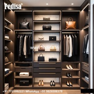 Luxury Wardrobe Design with Smart Shelving No-194
