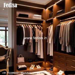Wardrobe Design Ideas with Wooden Elegance No-224