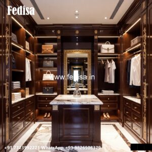 Elegant Wardrobe Design with Decorative Mirrors No-227