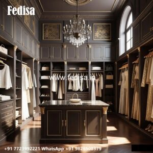 Luxury Wardrobe Design for Spacious Bedrooms No-228