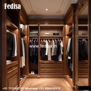 Premium Sliding Wardrobe Design with Mirrors No-232