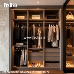 Luxury Wardrobe Design with Contemporary Layout No-238