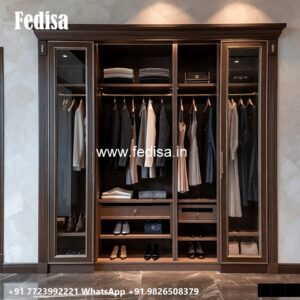 Contemporary Wardrobe Design with Sleek Doors No-245