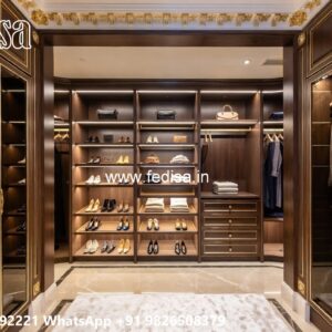 Elegant Sliding Wardrobe Design with Smart Storage No-260