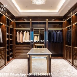 Stylish Wardrobe Design with Decorative Elements No-263