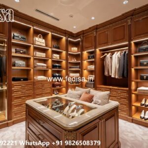 Luxury Wardrobe Design with Wooden Sophistication No-268