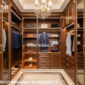 Stylish Wardrobe Design with Custom Features No-270