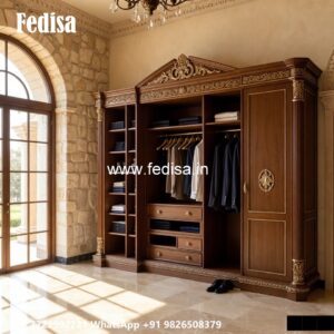Luxury Bedroom Wardrobe Design with Smart Features No-278