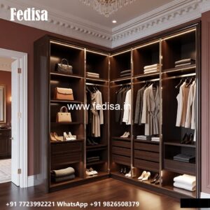 Premium Wardrobe Design with Elegant Wooden Finish No-282