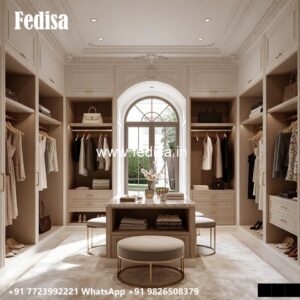 Elegant Wooden Wardrobe Design for Modern Homes No-295