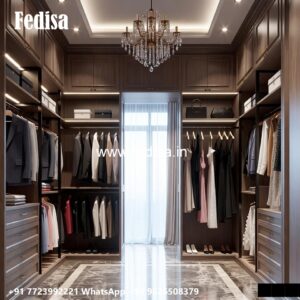 Elegant Classic Wardrobe Design with Carvings No-604
