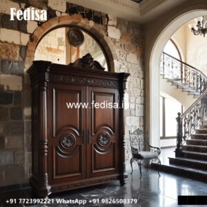 Classic Wardrobe Design with Mirror Doors No-609