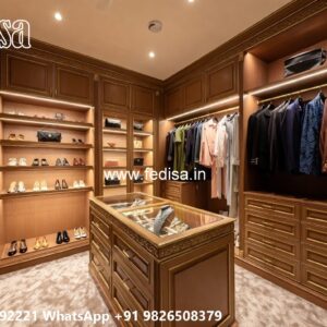 Elegant Master Bedroom Wardrobe Design No-633