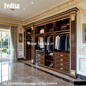 Wooden Wardrobe Design with Classic Elegance No-649