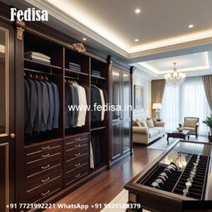 Traditional Closet Design with Rich Finish No-666