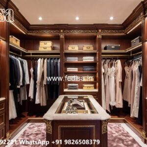 Elegant Wardrobe Design with Antique Style No-715