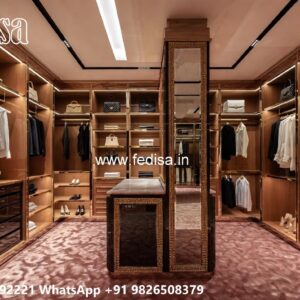 Classic Bedroom Closet with Luxury Details No-725