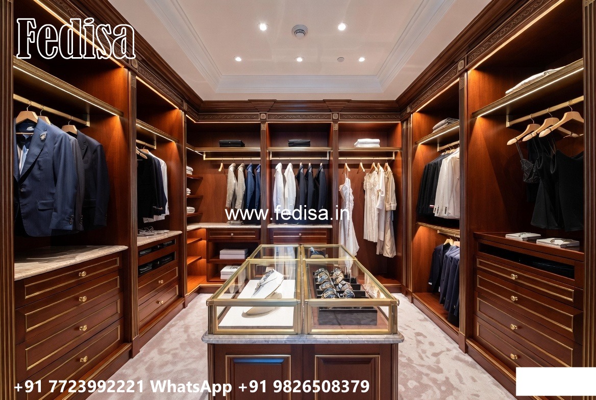 Classic Wardrobe Design with Artistic Finish No-734