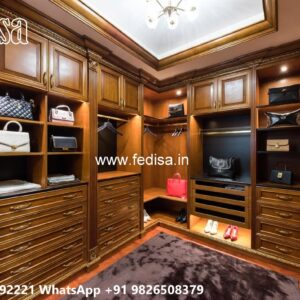 Classic Wardrobe Design with Decorative Accents No-738