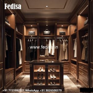 Classic Wooden Wardrobe with Mirror Beauty No-765