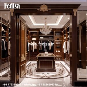 Royal Wardrobe Design with Handcrafted Finish No-779