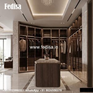 Vintage Closet Design with Premium Wood No-787