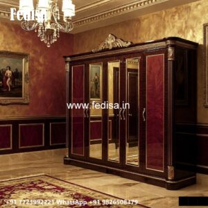 Traditional Bedroom Wardrobe with Decorative Style No-790