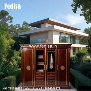 Elegant Bedroom Wardrobe with Rich Finish No-803