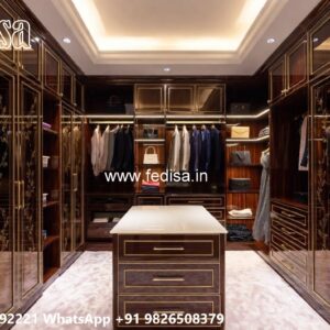 Antique Closet Design with Wooden Craftsmanship No-818