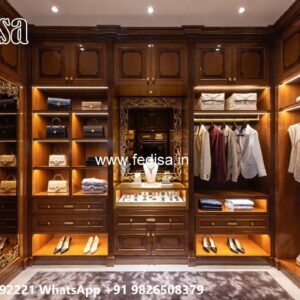 Premium Wooden Wardrobe with Artistic Details No-819