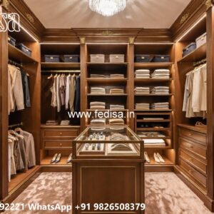 Premium Classic Closet with Wooden Finish No-832