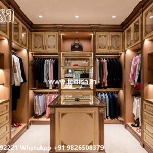 Classic Wardrobe Design with Rich Wooden Style No-836