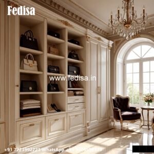 Elegant Luxury Closet with Wooden Elegance No-858