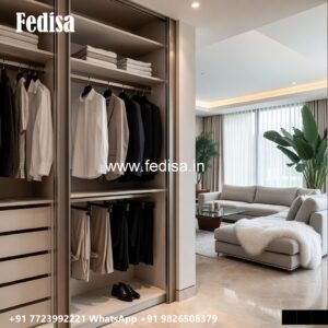 Elegant Wardrobe Design with Premium Wood Beauty No-865
