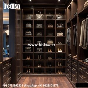 Timeless Wooden Wardrobe with Artistic Finish No-881
